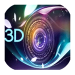 3d wallpaper best android application logo